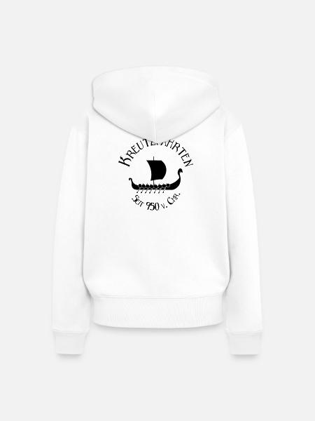 Kreuzfahrten seit 950 v. Chr. - Frauen Premium Bio Zip Hoodie - Weiß