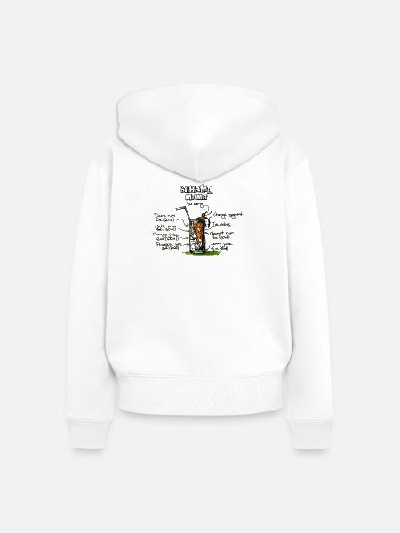 Bahama Mama Cocktail - Frauen Premium Bio Zip Hoodie - Weiß