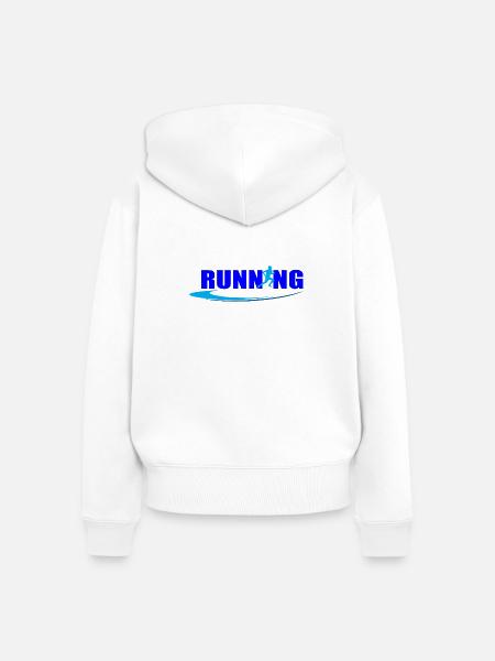 Ausgeführte - Frauen Premium Bio Zip Hoodie - Weiß