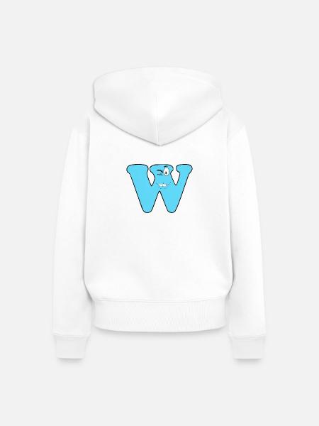 W - Frauen Premium Bio Zip Hoodie - Weiß