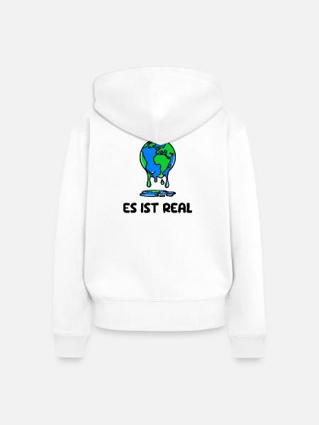 Umwelt Mutter Erde Natur Statement Naturschutz - Frauen Premium Bio Zip Hoodie - Weiß