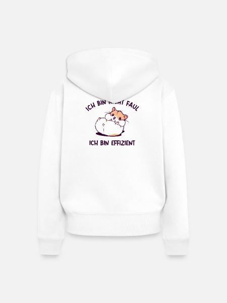 Haustiere Hamster Statement Lieblingstier Tiere - Frauen Premium Bio Zip Hoodie - Weiß