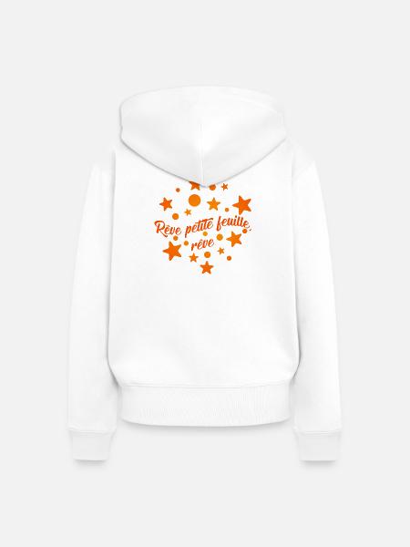 Traum... - Frauen Premium Bio Zip Hoodie - Weiß