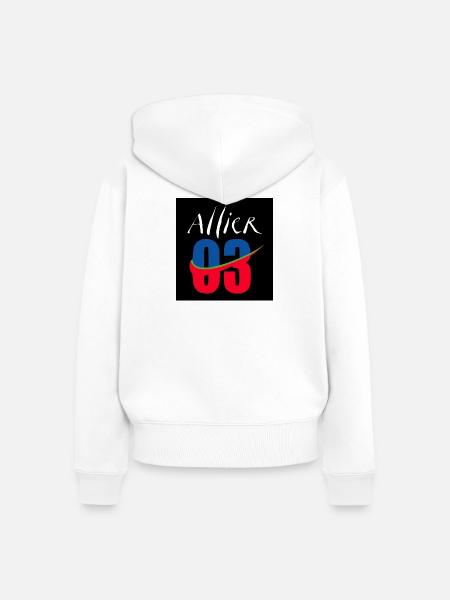 Verbündeter - Frauen Premium Bio Zip Hoodie - Weiß