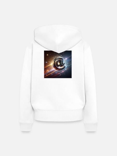 Symbol 3 - Frauen Premium Bio Zip Hoodie - Weiß