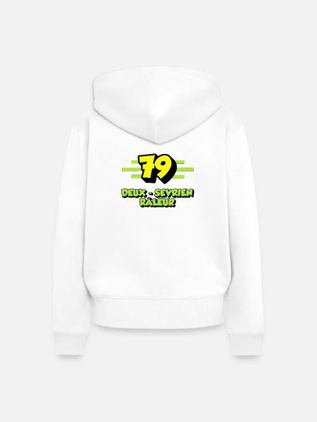 Zwei grummelnde Sevrianer - Frauen Premium Bio Zip Hoodie - Weiß
