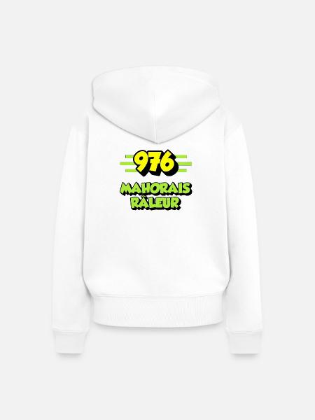 Klagen Mayotte - Frauen Premium Bio Zip Hoodie - Weiß