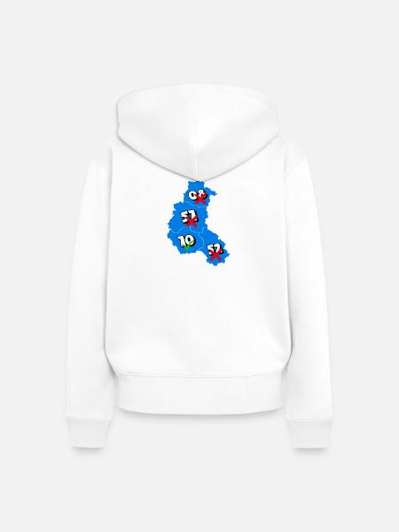 Région champardennaise - Frauen Premium Bio Zip Hoodie - Weiß