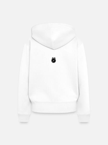 Zeit - Frauen Premium Bio Zip Hoodie - Weiß