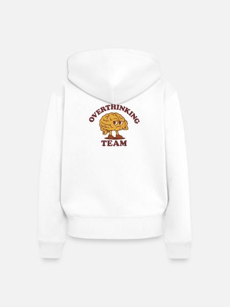 Team zum Überdenken - Frauen Premium Bio Zip Hoodie - Weiß