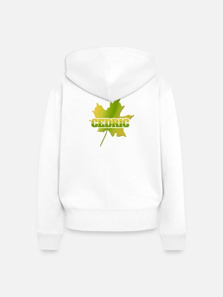 Cedric Cedric - Frauen Premium Bio Zip Hoodie - Weiß