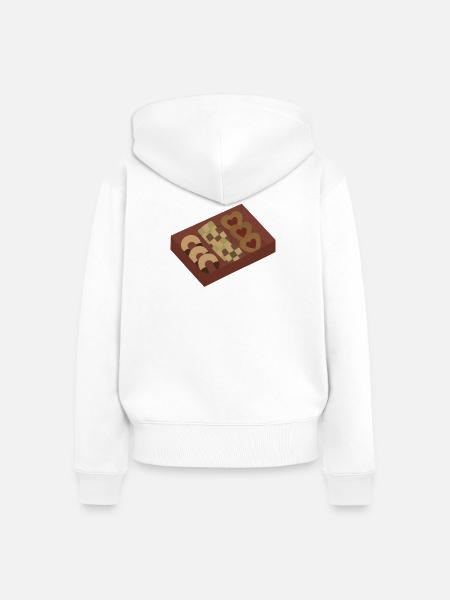 Weihnachtsplätzchen in einer Schachtel - Frauen Premium Bio Zip Hoodie - Weiß