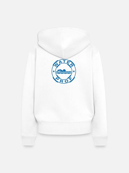 WASSERLEHRER! - Frauen Premium Bio Zip Hoodie - Weiß