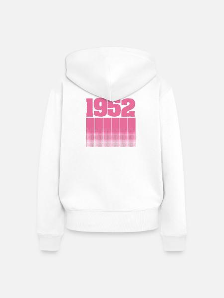 1952 - Frauen Premium Bio Zip Hoodie - Weiß
