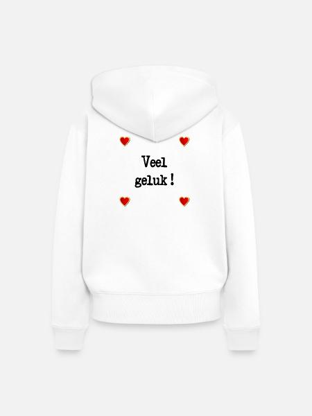 Leb wohl. Viel Glück. - Frauen Premium Bio Zip Hoodie - Weiß