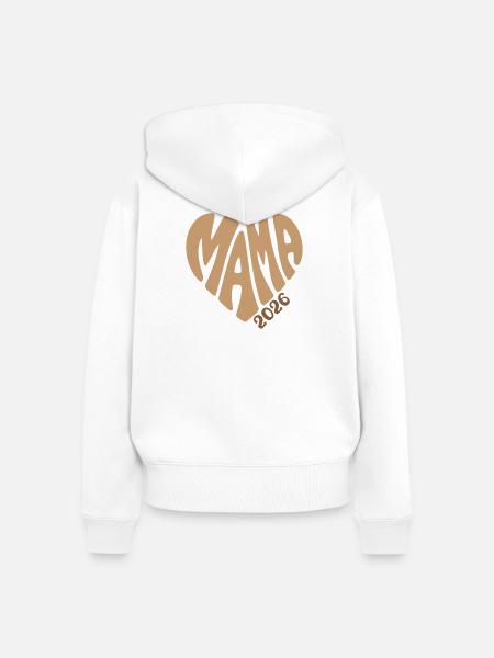 MAMA 2026 - Frauen Premium Bio Zip Hoodie - Weiß