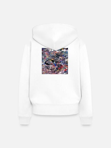 Gelegenheitskunst - Frauen Premium Bio Zip Hoodie - Weiß