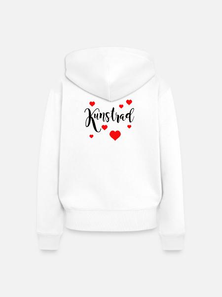 Kunstrad, Kunstradfahren, Hallenradsport - Frauen Premium Bio Zip Hoodie - Weiß