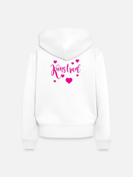 Kunstrad, Kunstradfahren, Hallenradsport - Frauen Premium Bio Zip Hoodie - Weiß