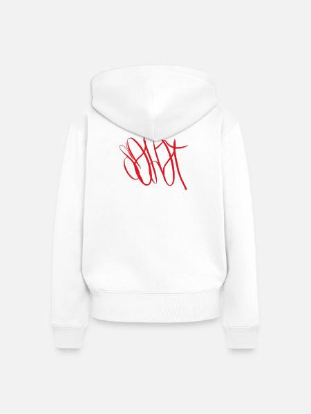 Kreativgeschenk Solothurn - Frauen Premium Bio Zip Hoodie - Weiß
