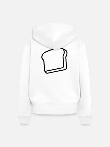 Toast - Frauen Premium Bio Zip Hoodie - Weiß