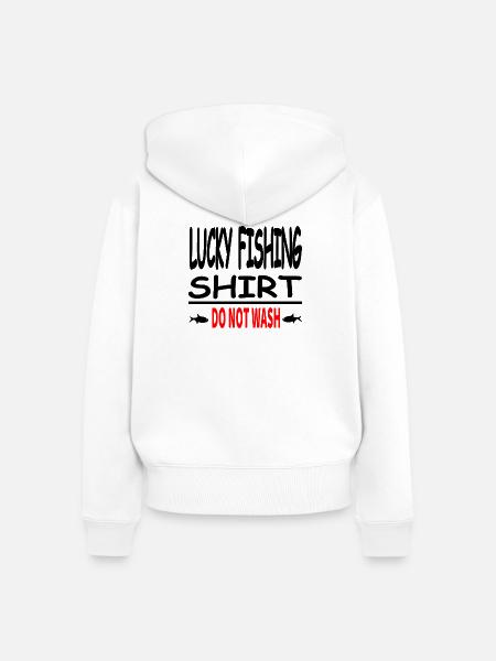 Angeln - Frauen Premium Bio Zip Hoodie - Weiß