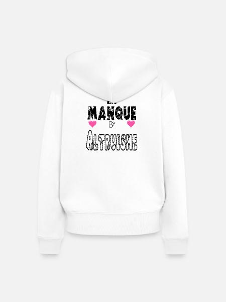 Fehlender Altruismus - Frauen Premium Bio Zip Hoodie - Weiß