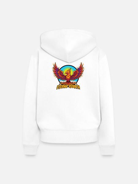 EWIGE WIEDERGEBURT - Frauen Premium Bio Zip Hoodie - Weiß