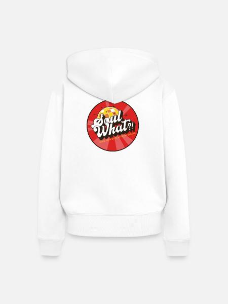 SoulWhat?! - Originallogo - Frauen Premium Bio Zip Hoodie - Weiß
