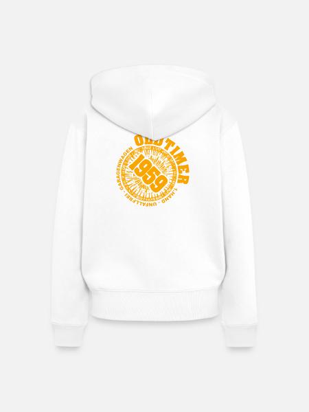 1959 - Frauen Premium Bio Zip Hoodie - Weiß