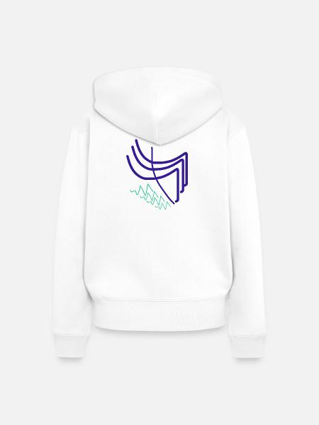 Das ultimative abstrakte Künstlergeschenk - Frauen Premium Bio Zip Hoodie - Weiß