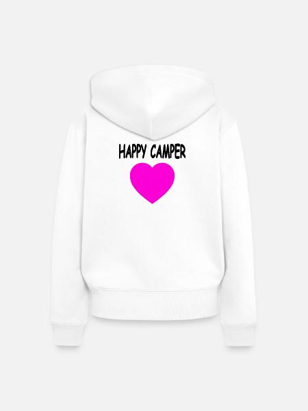 Camper - Frauen Premium Bio Zip Hoodie - Weiß