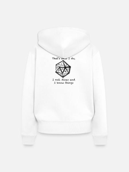 DM Tirion - Frauen Premium Bio Zip Hoodie - Weiß