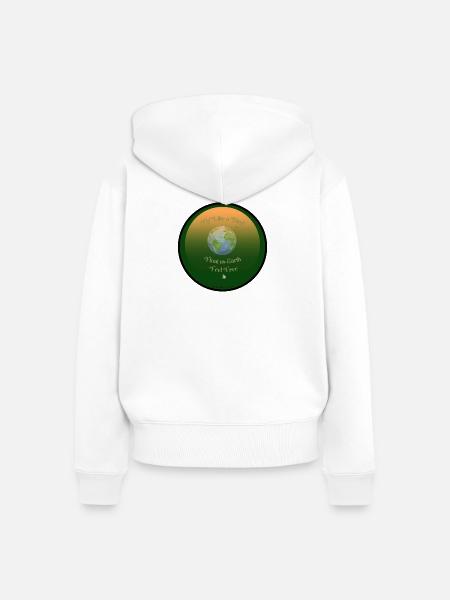 Fliege wie ein Vogel - Frauen Premium Bio Zip Hoodie - Weiß