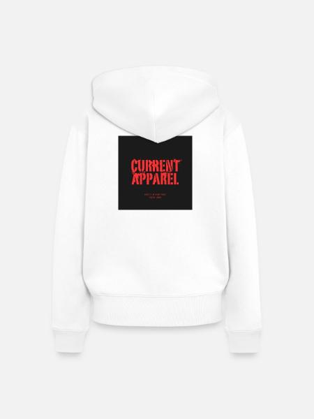 AKTUELLE APPAREL - Frauen Premium Bio Zip Hoodie - Weiß