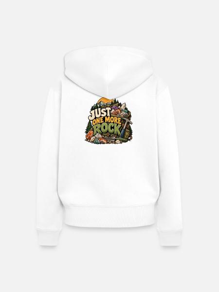 Nur noch ein Stein - Frauen Premium Bio Zip Hoodie - Weiß