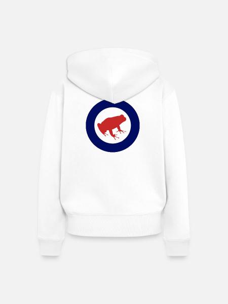 RedFrog - Frauen Premium Bio Zip Hoodie - Weiß
