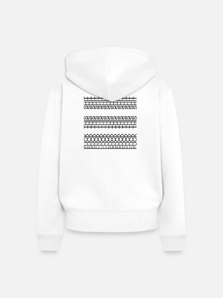 Fuck this shit - Frauen Premium Bio Zip Hoodie - Weiß
