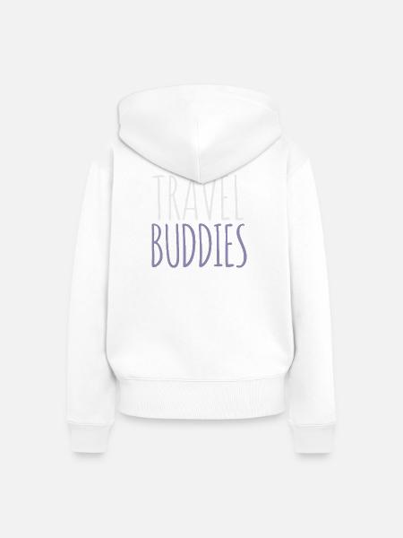 Reisefreunde - Frauen Premium Bio Zip Hoodie - Weiß