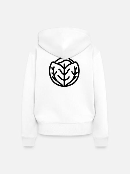 Kohl - Frauen Premium Bio Zip Hoodie - Weiß