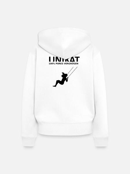 UNIKAT – Pures Vergnügen - Frauen Premium Bio Zip Hoodie - Weiß