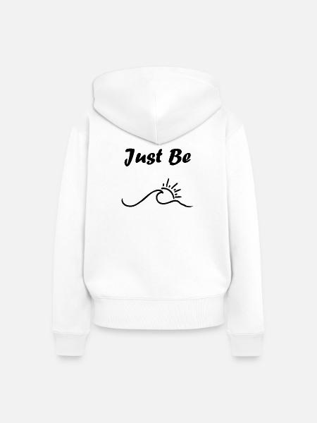 Betet einfach - Frauen Premium Bio Zip Hoodie - Weiß