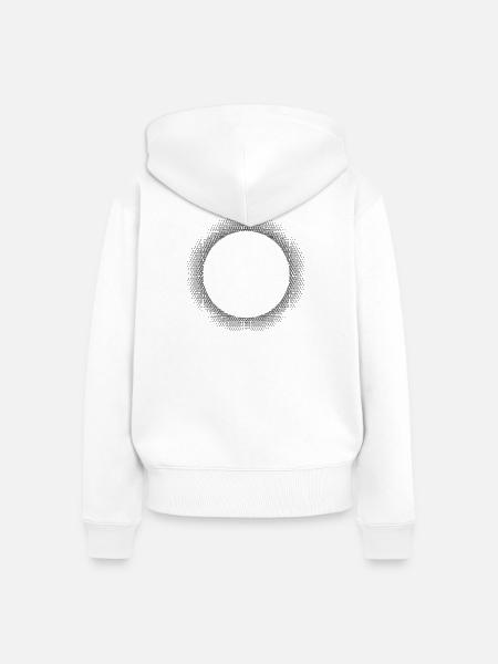 Sun Burst Design T-Shirt - Frauen Premium Bio Zip Hoodie - Weiß