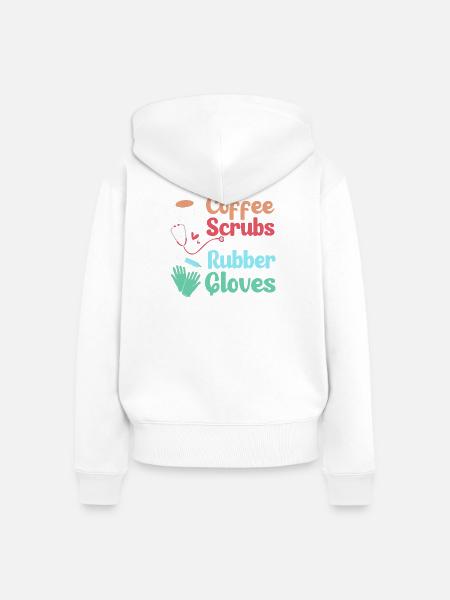 MFA Medizin Mediziner Kaffee - Frauen Premium Bio Zip Hoodie - Weiß
