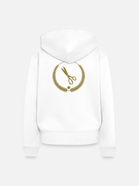 Sewing / Nähen / Couture - Frauen Premium Bio Zip Hoodie - Weiß