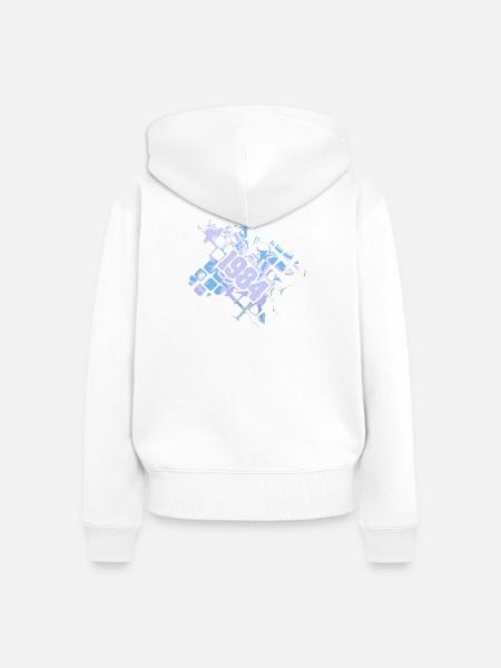 Computer 1984 - Frauen Premium Bio Zip Hoodie - Weiß