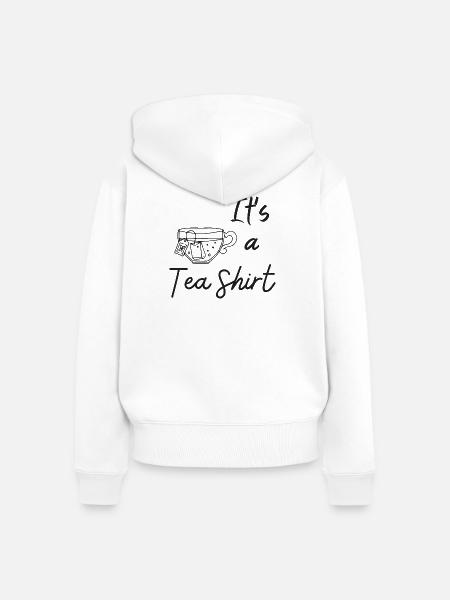 Es ist ein Tee-Shirt - Frauen Premium Bio Zip Hoodie - Weiß
