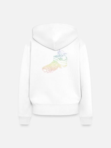 Katzenbaby - Frauen Premium Bio Zip Hoodie - Weiß