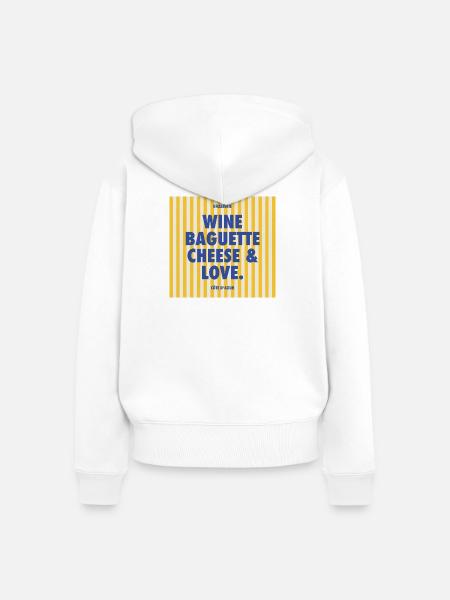 Brasserie - Frauen Premium Bio Zip Hoodie - Weiß