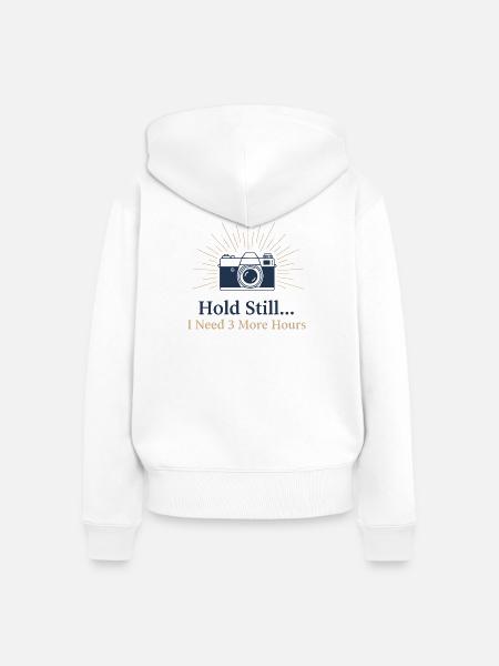 Stillhalten Deluxe - Frauen Premium Bio Zip Hoodie - Weiß